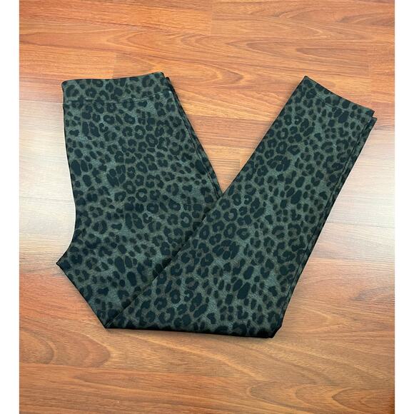Calvin Klein Women's Pull On Stretch Pants Leopard Size Medium - Picture 2 of 9